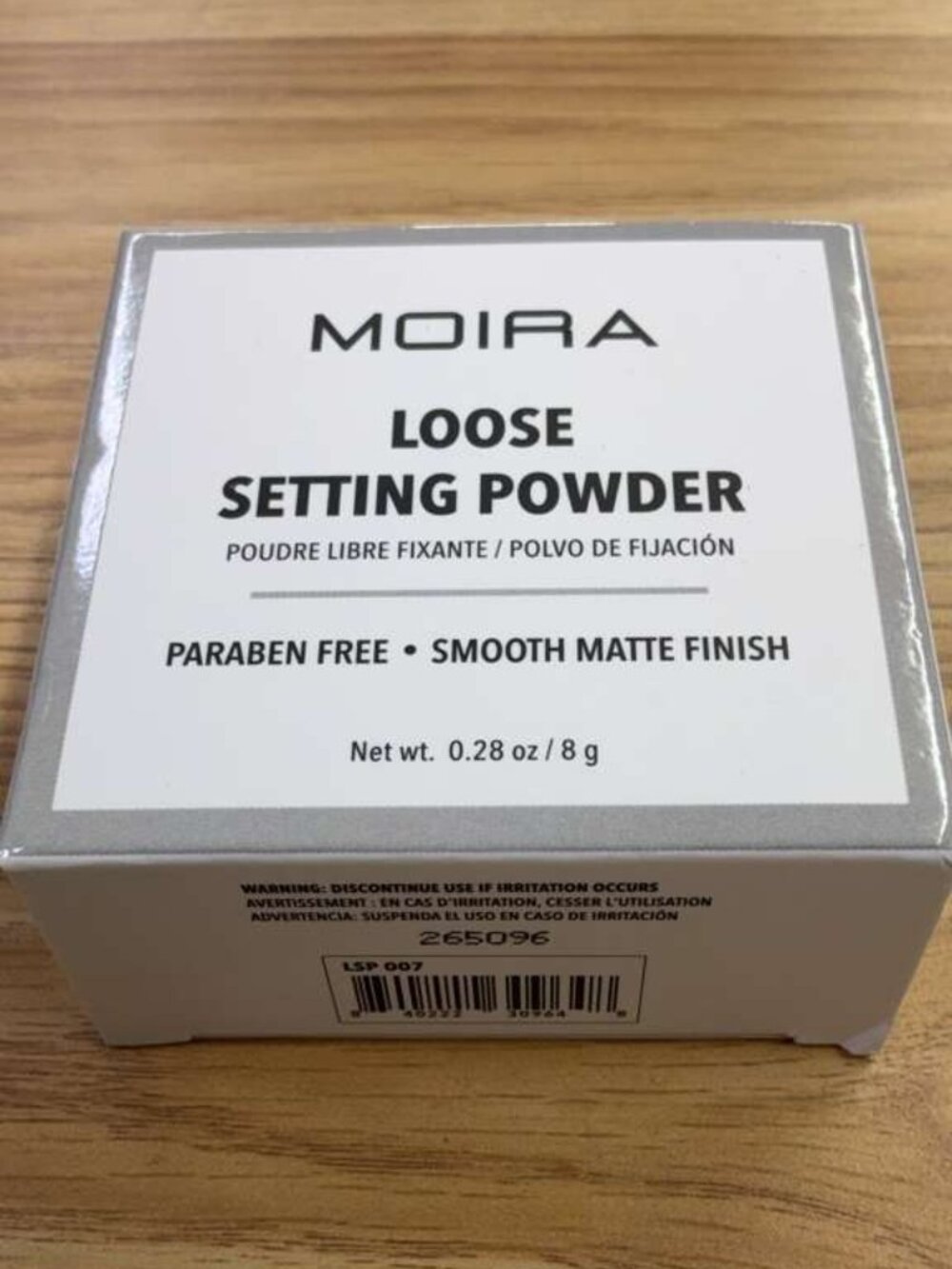MOIRA Loose Setting Powder LSP 007 Paraben Free Smooth Matte Finish 0.28 oz
